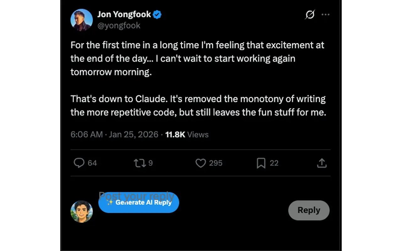 Click Generate AI Reply