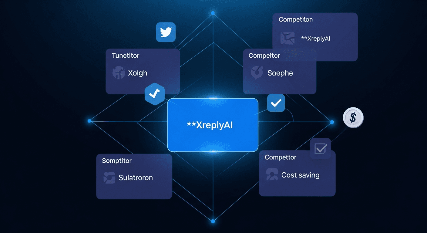 Comparison chart of the best Tweet Hunter alternatives for X and social media in 2026