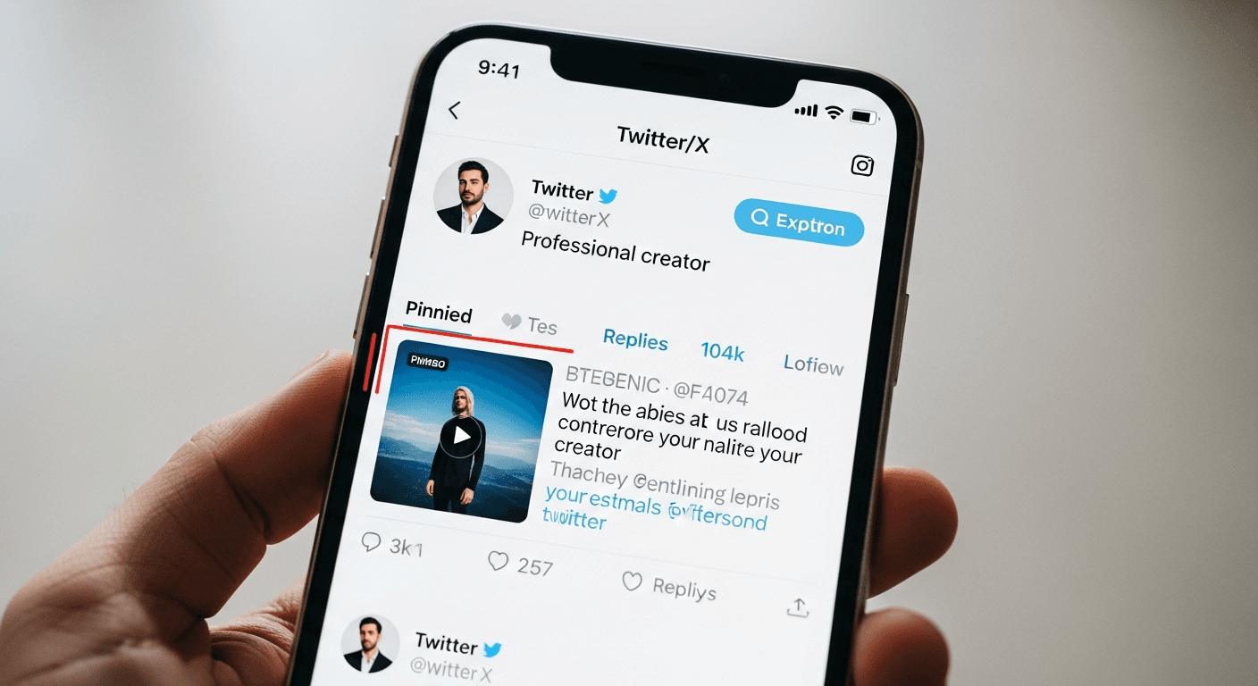 A Twitter profile page showing a high-converting pinned tweet with a clear CTA